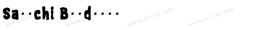 Satochi Bold字体转换